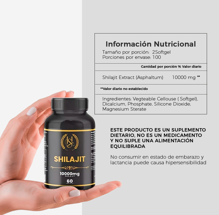 Shilajit Original - Vitalidad y Fuerza al Instante